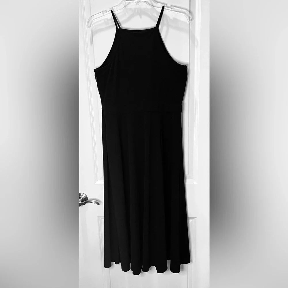 Ann Taylor Black A-line Maxi Dress Sleeveless Sz 8 - Picture 5 of 5